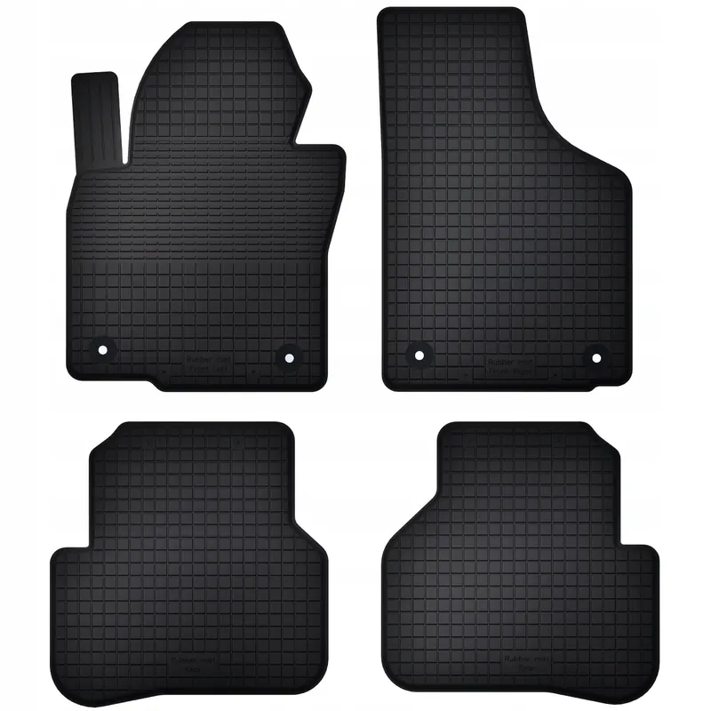 Rabat VW PASSAT B6 / B7 / CC / TIGUAN I dywaniki gumowe KORYTKO 2cm + STOPERY