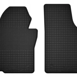 Najlepsza cena DYWANIKI SAMOCHODOWE GUMOWE CZARNE - Korytkowe rant 2CM KOMPLET PRZEDNIE