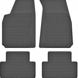 DYWANIKI SAMOCHODOWE GUMOWE CZARNE - Korytkowe rant 2CM KOMPLET Tani