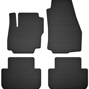 Rabat DYWANIKI SAMOCHODOWE GUMOWE CZARNE - Korytkowe rant 2CM KOMPLET