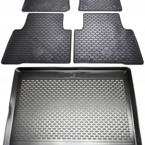 Ostatnia szansa VW TIGUAN (2016-) dywaniki gumowe bezzapachowe + mata bagażnika dedykowane