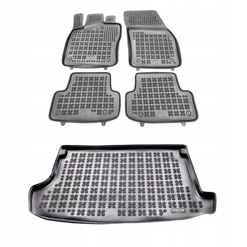 Gumowy zestaw dywaniki i mata korytka Volkswagen T-Roc od 2017 + Stopery Premium