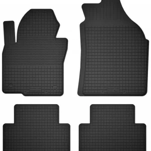 DYWANIKI SAMOCHODOWE GUMOWE CZARNE - Korytkowe rant 2CM KOMPLET Rabat