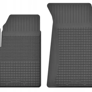 DYWANIKI SAMOCHODOWE GUMOWE CZARNE - Korytkowe rant 2CM KOMPLET PRZEDNIE Kup teraz
