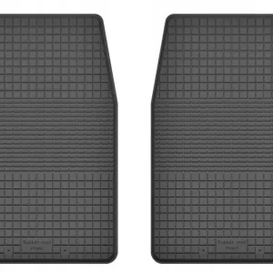 Premium DYWANIKI SAMOCHODOWE GUMOWE CZARNE - Korytkowe rant 2CM KOMPLET PRZEDNIE