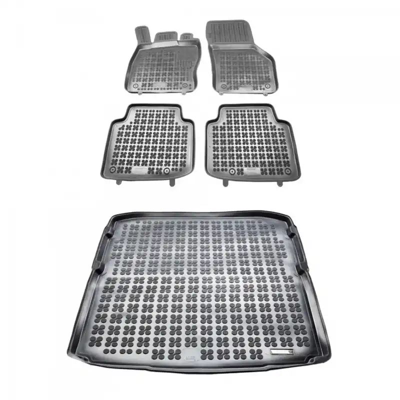 Szybka dostawa Gumowy zestaw dywaniki i mata korytka Skoda Superb III 2015-2023 Kombi
