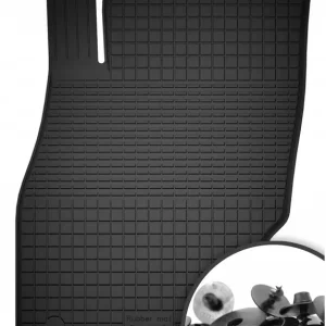 DYWANIK GUMOWY KIEROWCY czarne korytkowe dywaniki samochodowe rant 2CM 1szt Bezpieczna płatność