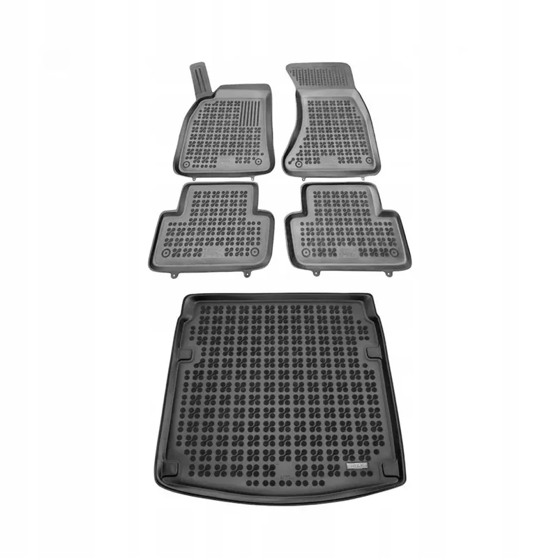 Zamów teraz Gumowy zestaw dywaniki i mata korytka Audi A4 III B8 2007-2015 Sedan Rezaw