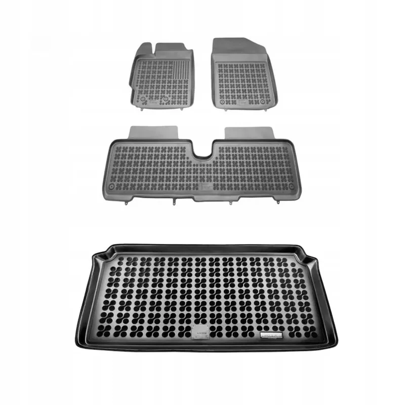 Szybka dostawa Gumowy zestaw dywaniki mata korytka Toyota Yaris II 2009-2011 po liftingu