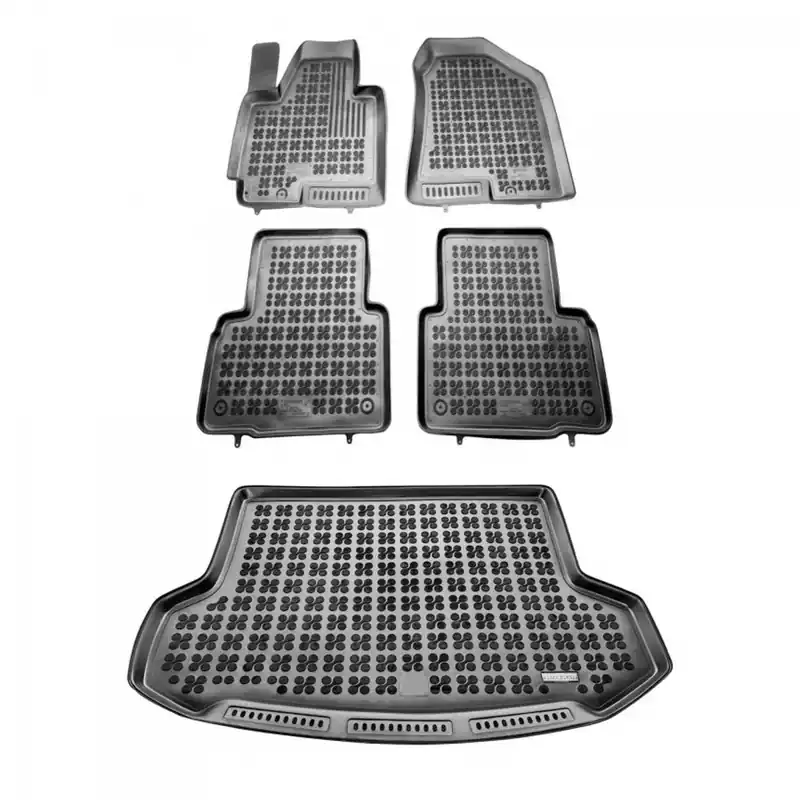 Gumowy zestaw dywaniki i mata korytka Hyundai ix35 2010-2015 + Stopery Wyprzedaż