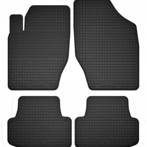 DYWANIKI SAMOCHODOWE GUMOWE CZARNE - Korytkowe rant 2CM KOMPLET Oferta limitowana