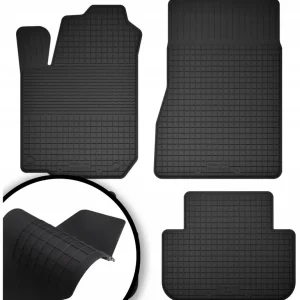 Niska cena DYWANIKI SAMOCHODOWE GUMOWE CZARNE - Korytkowe ZESTAW rant 2CM + TUNEL