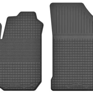 DYWANIKI SAMOCHODOWE GUMOWE CZARNE - Korytkowe rant 2CM KOMPLET PRZEDNIE Wysoka jakość