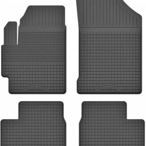 DYWANIKI SAMOCHODOWE GUMOWE CZARNE - Korytkowe rant 2CM KOMPLET Szybka dostawa