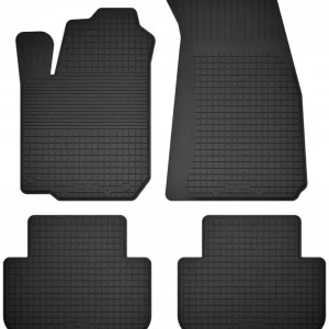 DYWANIKI SAMOCHODOWE GUMOWE CZARNE - Korytkowe rant 2CM KOMPLET Szybka dostawa