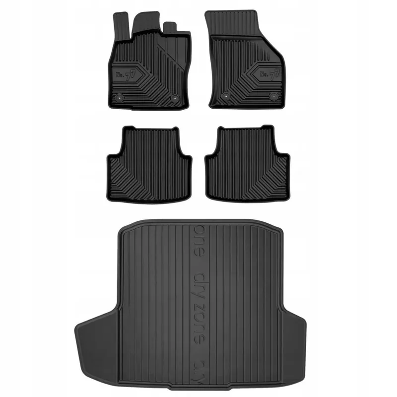 Zwrot pieniędzy Gumowy zestaw dywaniki i mata korytka do Skoda Octavia III 2012-2020 Kombi