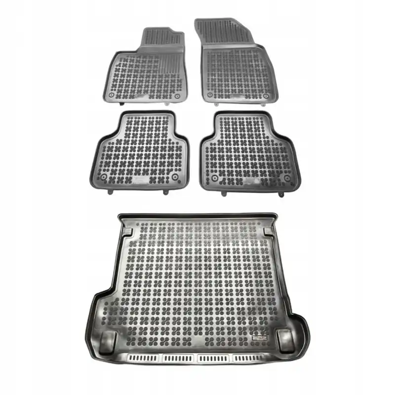 Gumowy zestaw dywaniki i mata korytka Audi Q7 II od 2015 + Stopery Wyprzedaż