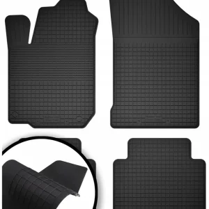 DYWANIKI SAMOCHODOWE GUMOWE CZARNE - Korytkowe ZESTAW rant 2CM + TUNEL Niska cena