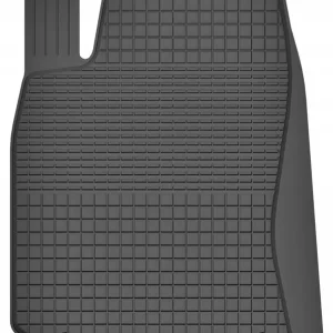 Popularny DYWANIK GUMOWY KIEROWCY czarne korytkowe dywaniki samochodowe rant 2CM 1szt