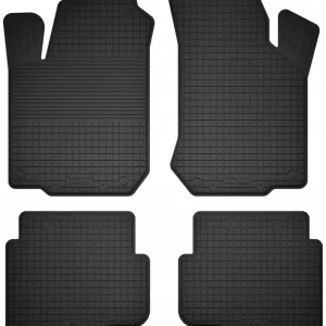 DYWANIKI SAMOCHODOWE GUMOWE CZARNE - Korytkowe rant 2CM KOMPLET Rabat