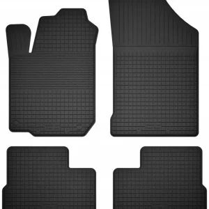 DYWANIKI SAMOCHODOWE GUMOWE CZARNE - Korytkowe rant 2CM KOMPLET Wyprzedaż