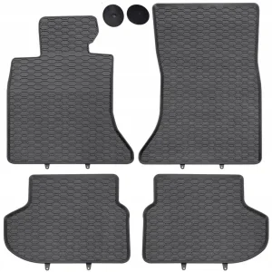 Szybka dostawa Dywaniki Samochodowe Gumowe BMW 5 F10 F11(2013-2017) Bezzapachowe Zestaw