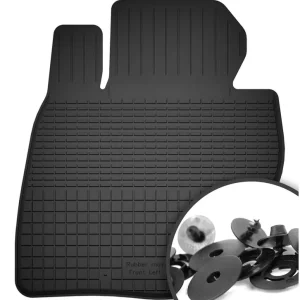 DYWANIK GUMOWY KIEROWCY czarne korytkowe dywaniki samochodowe rant 2CM 1szt Bezpieczna płatność