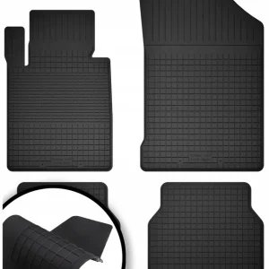 Wyprzedaż DYWANIKI SAMOCHODOWE GUMOWE CZARNE - Korytkowe ZESTAW rant 2CM + TUNEL