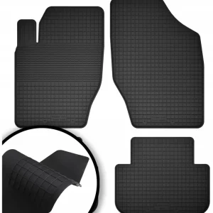 DYWANIKI SAMOCHODOWE GUMOWE CZARNE - Korytkowe ZESTAW rant 2CM + TUNEL Ekspresowa dostawa