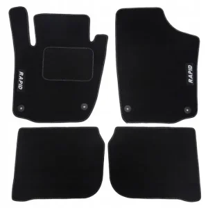 SKODA RAPID 2012-.... DYWANIKI WELUROWE 8 mm Autentyczny