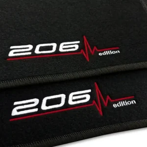 Zamów teraz DYWANIKI WELUROWE PEUGEOT 206+ PLUS (09-12) + HAFT