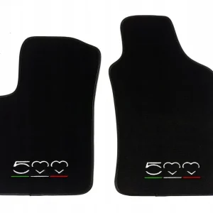 DYWANIKI WELUROWE PRZÓD FIAT 500 PREMIUM HAFT 3D Oferta limitowana