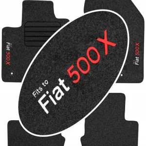Darmowa dostawa Fiat 500X 2014- Dywaniki z HAFTEM