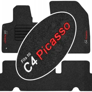 C4 Picasso II 5os 2013-2019 Dywaniki z HAFTEM Autentyczny