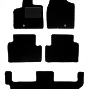 Oryginalny dywaniki welurowe samochodowe do: Dodge Caravan IV 7 osób (2008-2016)