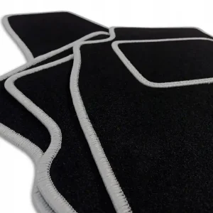 Premium CZARNE DYWANIKI VW CADDY III (2004-2015) SZARA PRZĘDZA | ST