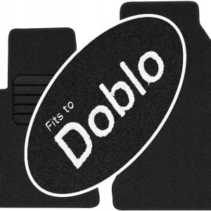 Fiat Doblo II 2010- Welurowe z NAPISEM Ekspresowa dostawa