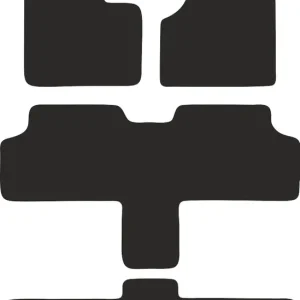 Oferta limitowana Dywaniki welurowe BASIC czarne do: Chrysler Grand Voyager III 7 osób (2001-