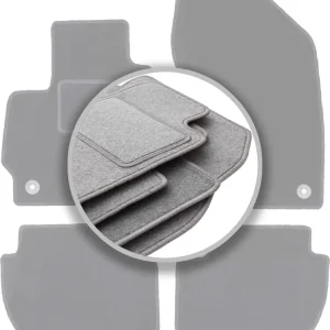 Popularny dywaniki welurowe OSLO szare do: Mitsubishi ASX crossover 2010-2019