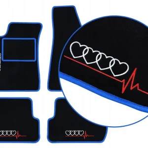 Ostatnia szansa DYWANIKI SAMOCHODOWE AUDI A8 D4 (2010-2017) 4 HAFTY, NIEBIESKIE
