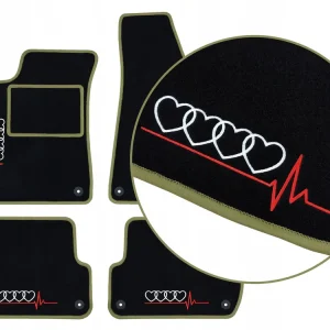 DYWANIKI SAMOCHODOWE AUDI A4 B5 (1995-2001) 4 HAFTY, JASNOZIELONE Zwrot pieniędzy