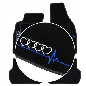 DYWANIKI DO AUDI Q4 e-Tron (2021-...) GRAFITOWA PRZĘDZA, 2 HAFTY Szybka dostawa