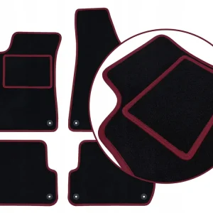 CZARNE DYWANIKI AUDI A7 I (2010-2017) BORDOWA PRZĘDZA | ST Autentyczny