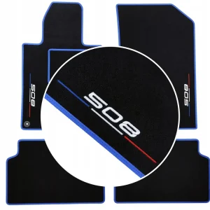 KOMPLET DYWANIKÓW DO PEUGEOT 508 I (2011-2018) + DWA HAFTY „508” Ekspresowa dostawa