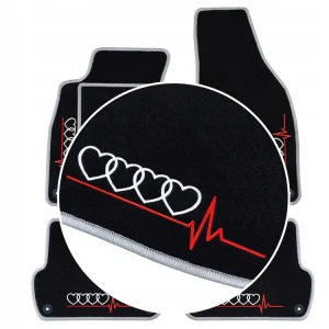 Promocja POLSKIE DYWANIKI DO AUDI A5 II (2016-...) JASNOSZARE, 4 HAFTY