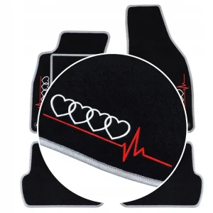 POLSKIE DYWANIKI DO AUDI A6 C5 (1997-2004) JASNOSZARE, 2 HAFTY Szybka dostawa