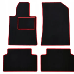 Tani CZARNE DYWANIKI RENAULT MEGANE II COUPE (2002-2008) CZERWONA LAMÓWKA | ST