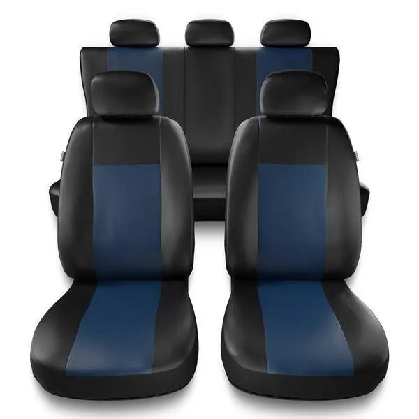 Uniwersalne pokrowce samochodowe do Seat Toledo I, II, III, IV (1991-2018) - pokrowce na fotele - Auto-Dekor - Comfort - niebieski Premium