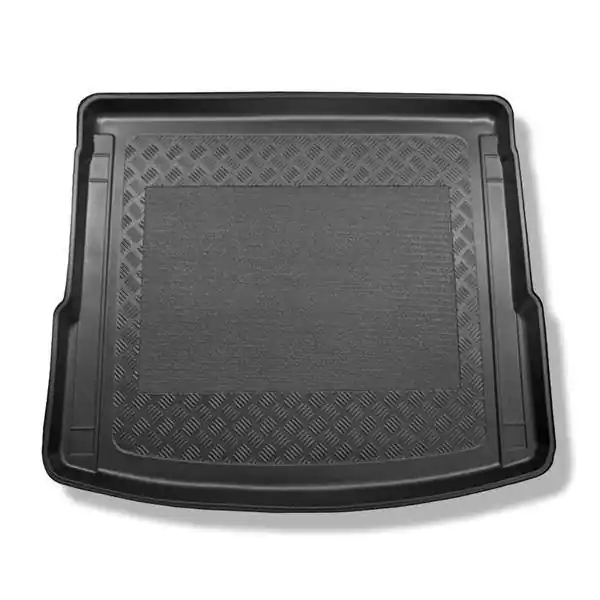 Darmowa dostawa Mata do bagażnika do Audi Q5 II FY SUV (01.2017-08.2024) - antypoślizgowa - samochodowy dywanik bagażnika - Aristar - Standard - także do modeli z szynami mocującymi; nie do wersji TFSI e plug-in hybrid; tylna kanapa przesuwna