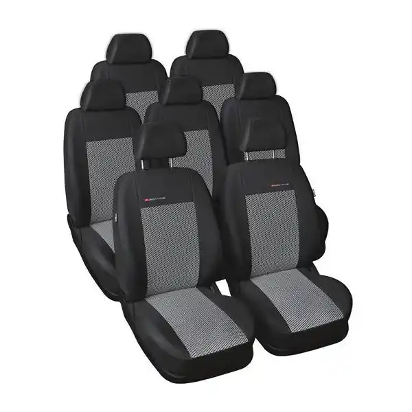Oferta limitowana Pokrowce szyte na miarę do Seat Alhambra II Van (2010-2020) z fotelikami w tylnych fotelach - pokrowce na fotele samochodowe - Auto-Dekor - Elegance - P-2